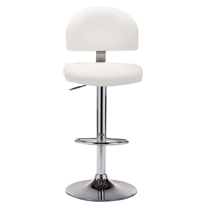 Sgabello da Bar Bianco in Similpelle - homemem39