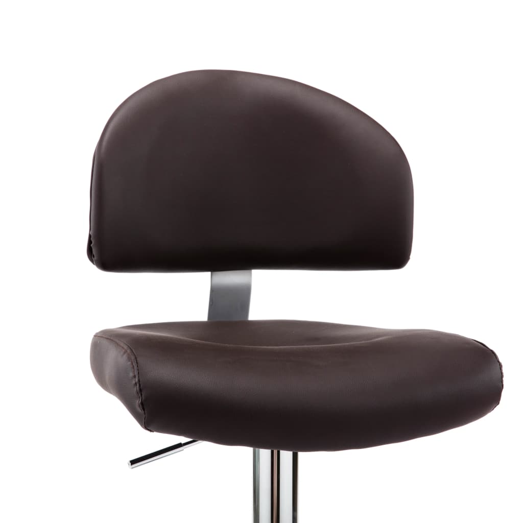 Sgabello da Bar Marrone in Similpelle - homemem39