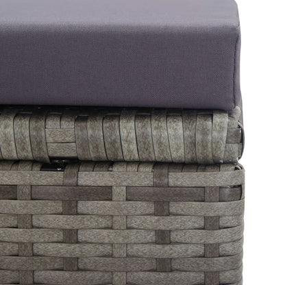 Set da Pranzo da Giardino 5 pz Polyrattan e Acacia Antracite | homemem39