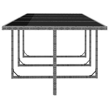 Set da Pranzo da Giardino 13 pz e Cuscini Polyrattan Antracite | homemem39
