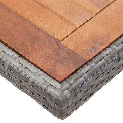 Set da Pranzo da Giardino 13 pz e Cuscini Polyrattan Antracite - homemem39