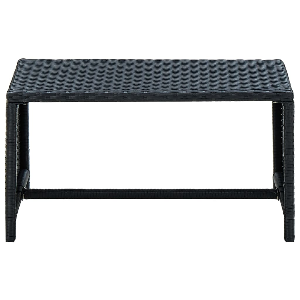 Set Divani da Giardino 4 pz con Cuscini in Polyrattan Nero | homemem39