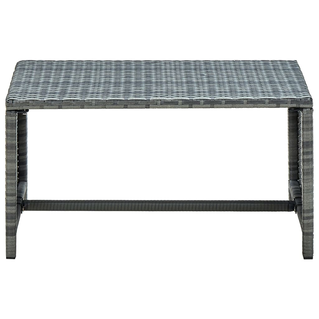 Tavolino da Caffè Antracite 70x40x38 cm in Polyrattan | homemem39