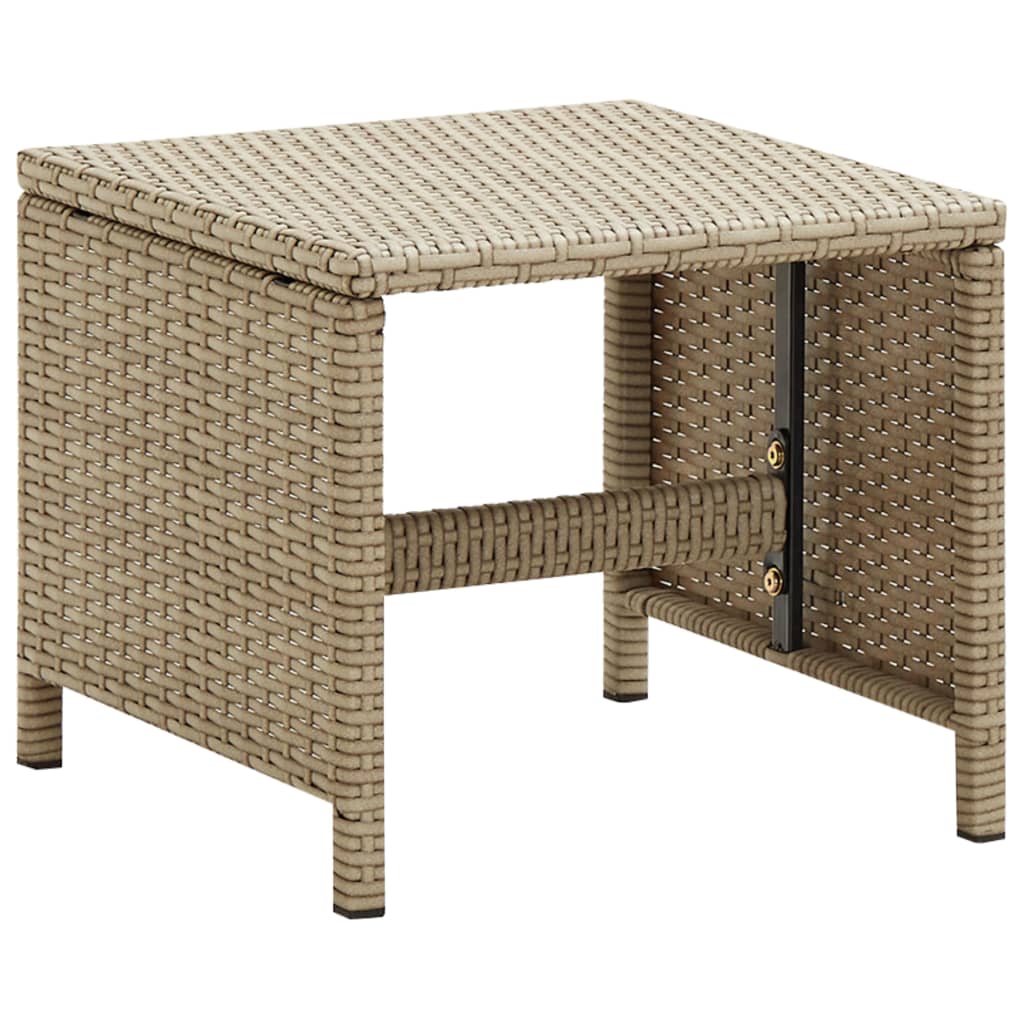 Sgabelli da Giardino 2 pz con Cuscini in Polyrattan Beige | homemem39