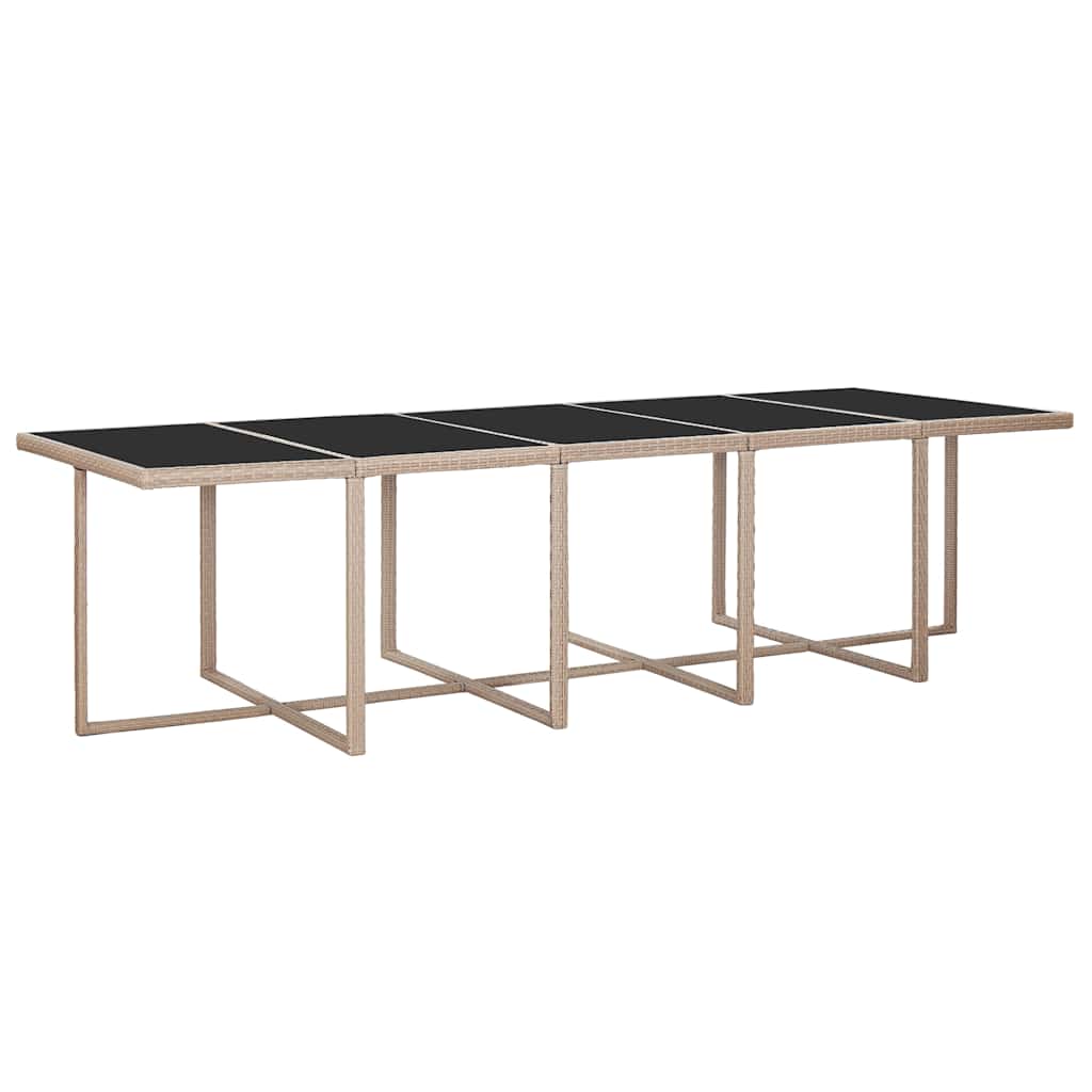 Set da Pranzo da Giardino 15 pz con Cuscini in Polyrattan