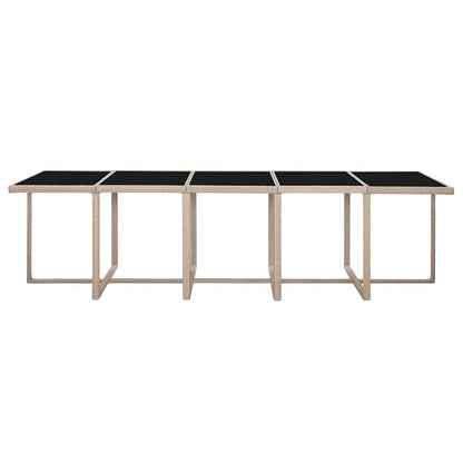 Set da Pranzo da Giardino 15 pz con Cuscini in Polyrattan