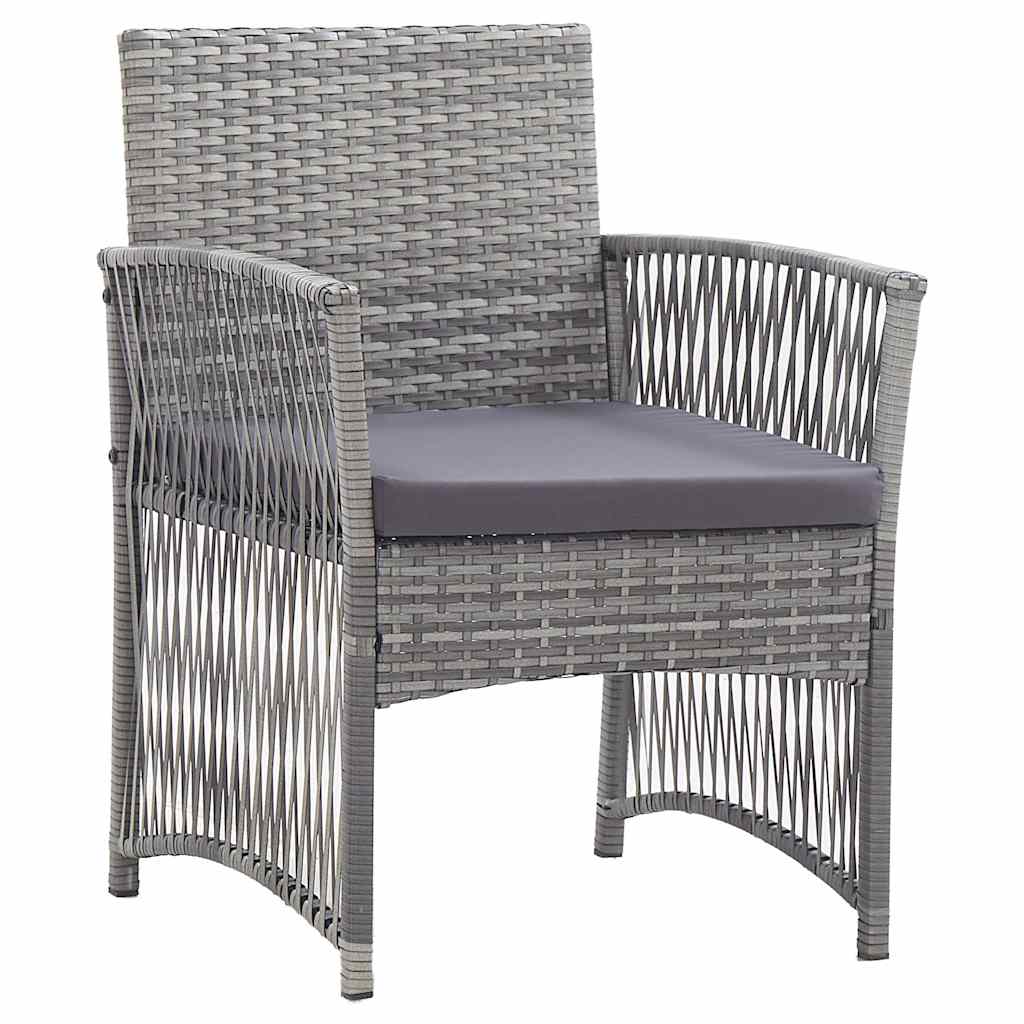 Set Divani da Giardino 4 pz con Cuscini in Polyrattan