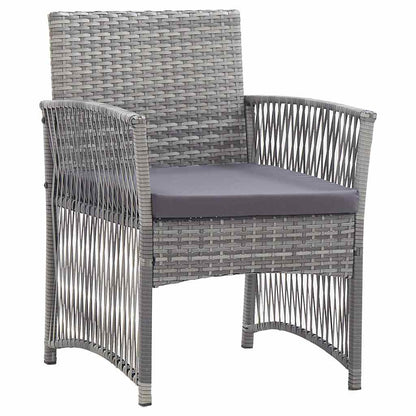 Set Divani da Giardino 4 pz con Cuscini in Polyrattan