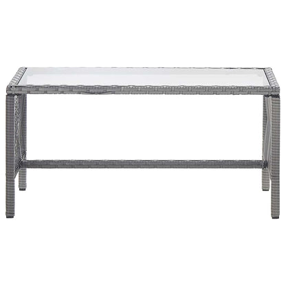 Set Divani da Giardino 4 pz con Cuscini in Polyrattan Antracite