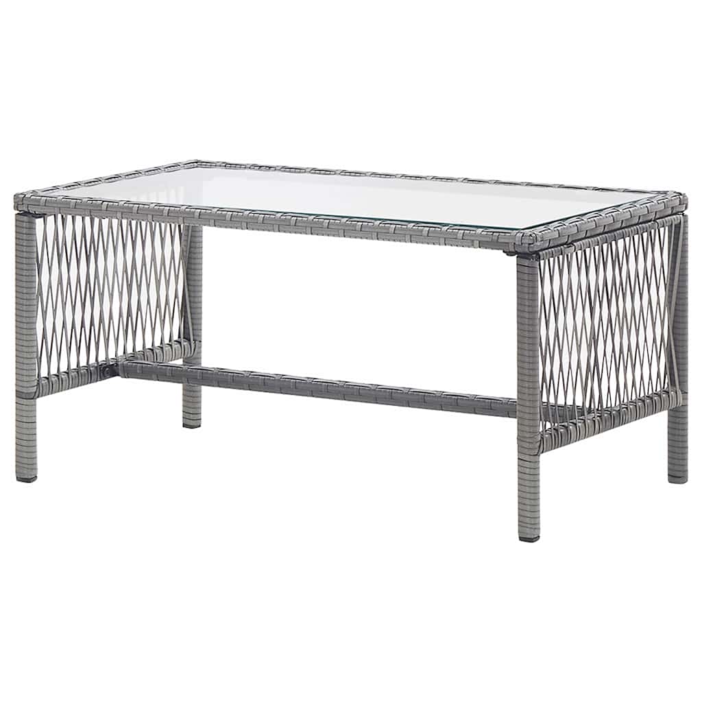 Set Divani da Giardino 4 pz con Cuscini in Polyrattan