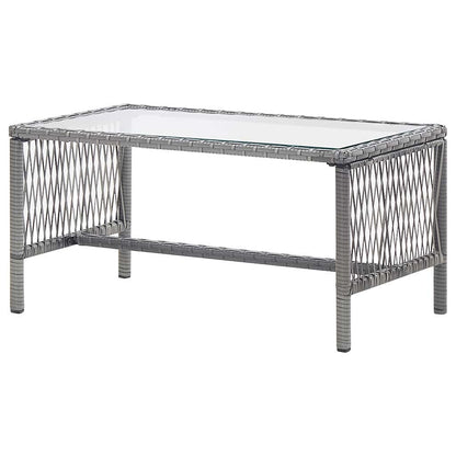 Set Divani da Giardino 4 pz con Cuscini in Polyrattan
