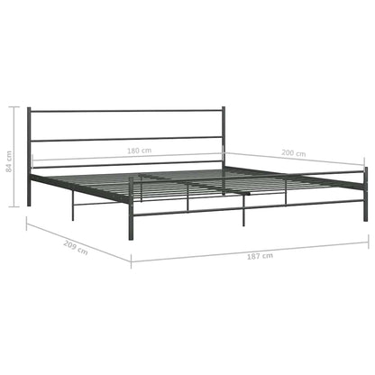 Giroletto Grigio in Metallo 180x200 cm | homemem39