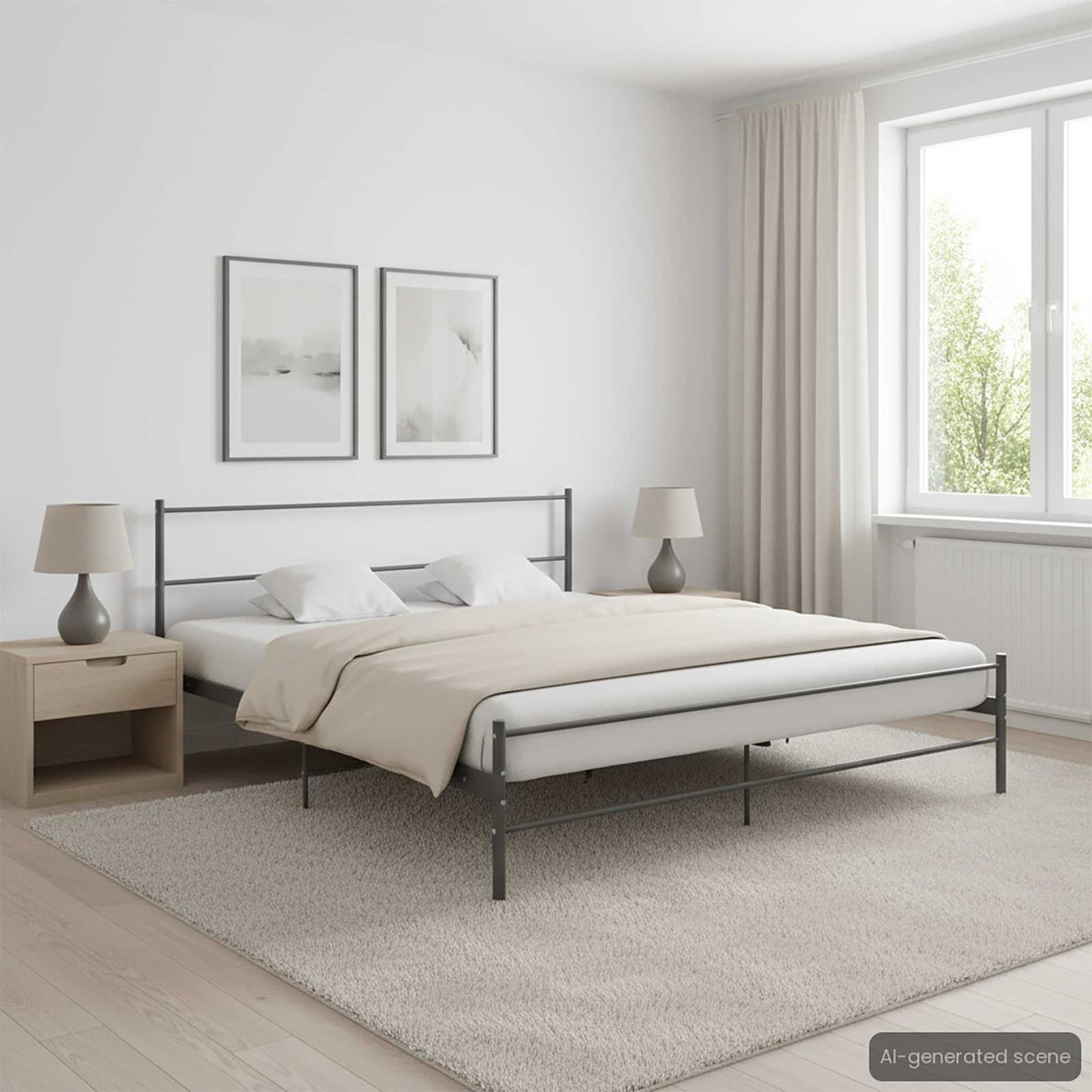 Giroletto Grigio in Metallo 200x200 cm
