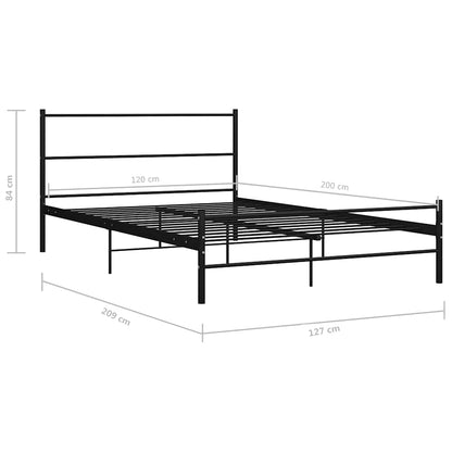 Giroletto Nero in Metallo 120x200 cm