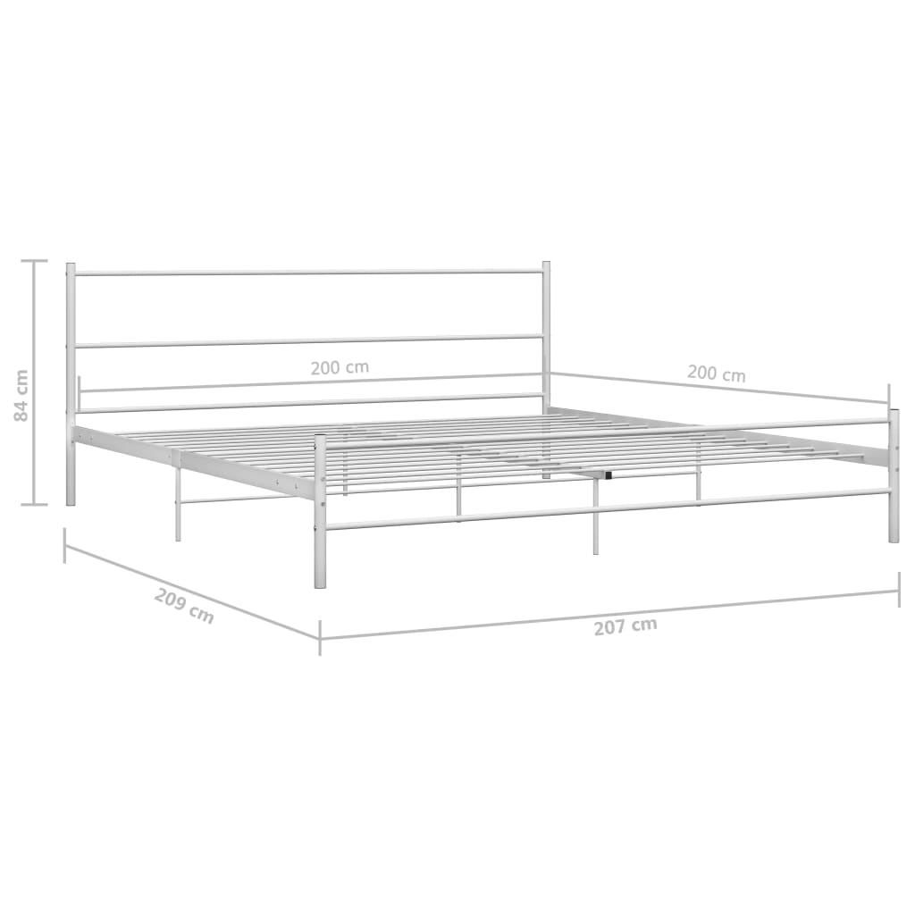 Giroletto Bianco in Metallo 200x200 cm | homemem39