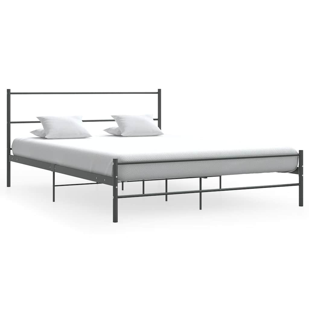 Giroletto senza Materasso Grigio in Metallo 140x200 cm