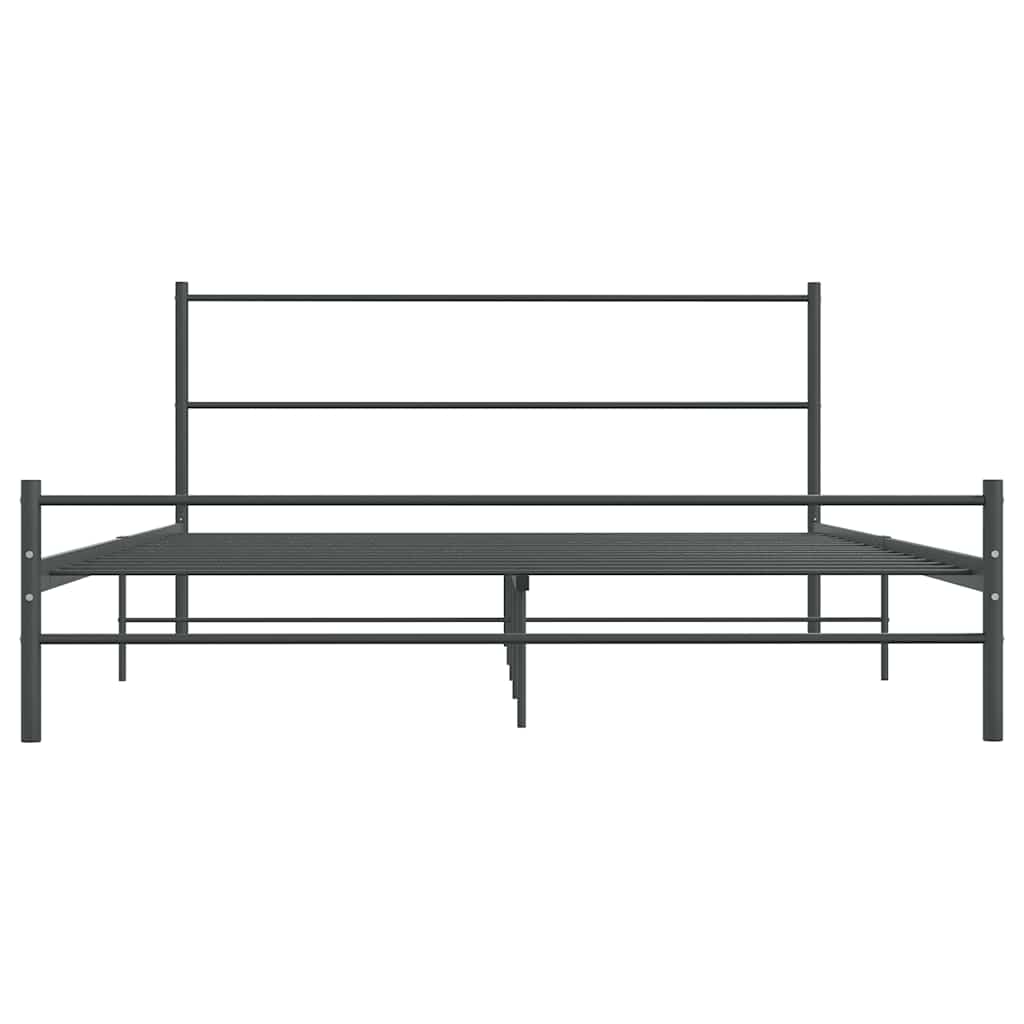 Giroletto senza Materasso Grigio in Metallo 140x200 cm | homemem39
