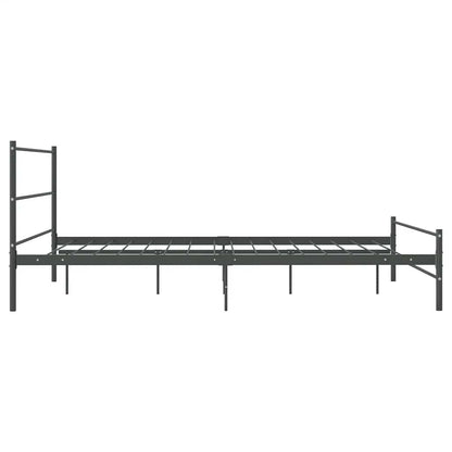 Giroletto senza Materasso Grigio in Metallo 140x200 cm