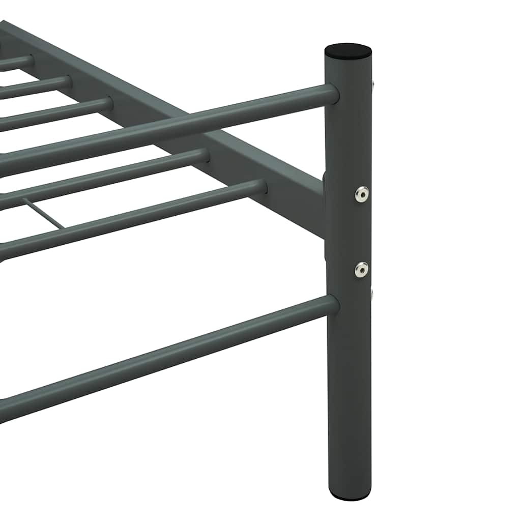 Giroletto senza Materasso Grigio in Metallo 140x200 cm | homemem39