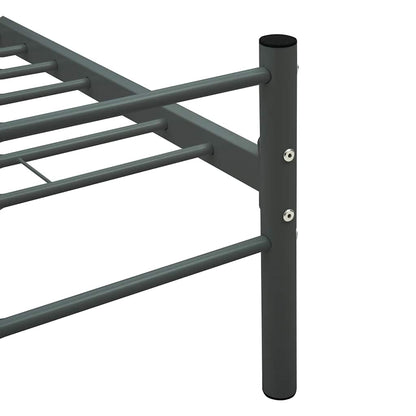 Giroletto senza Materasso Grigio in Metallo 140x200 cm