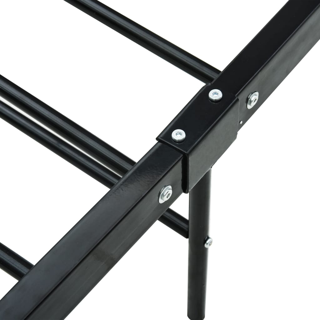 Giroletto Nero in Metallo 90x200 cm | homemem39