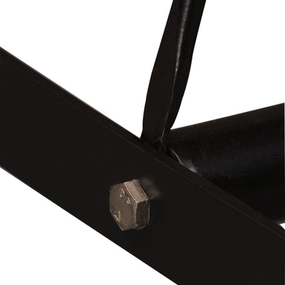 Set da Bar 5 pz in Legno Massello e Vera Pelle