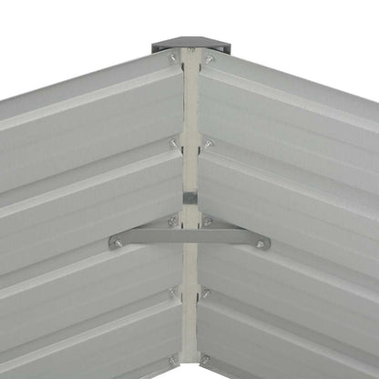 Letto di Coltura Rialzato 129x129x45 cm Acciaio Zincato Verde | homemem39