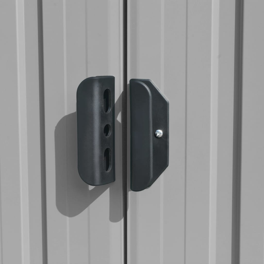 Capanno da Giardino Grigio 257x990x181 cm in Acciaio Zincato - homemem39