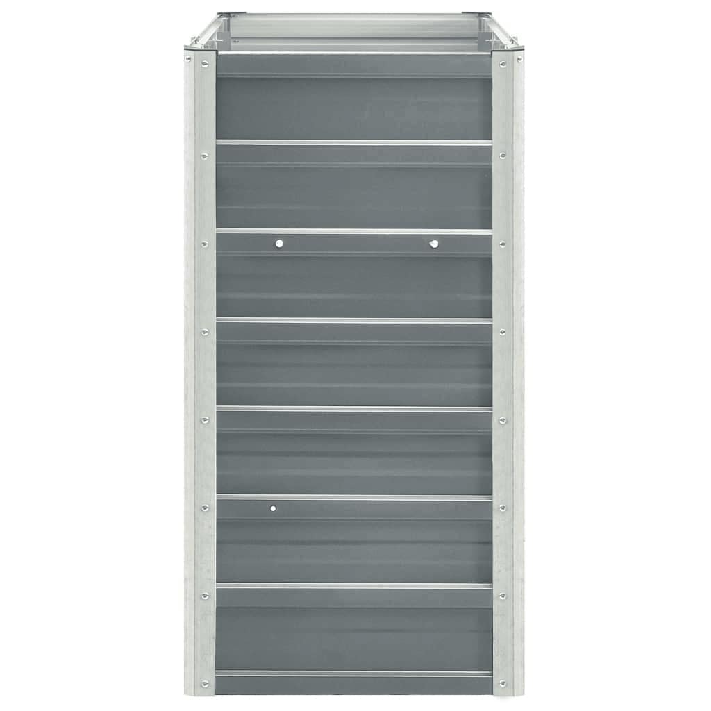 Letto Rialzato in Acciaio Zincato 240x40x77 cm Grigio | homemem39