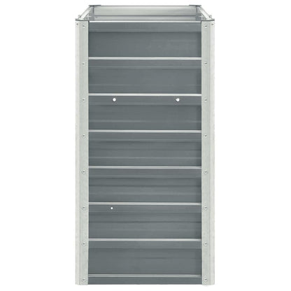 Letto Rialzato in Acciaio Zincato 240x40x77 cm Grigio | homemem39
