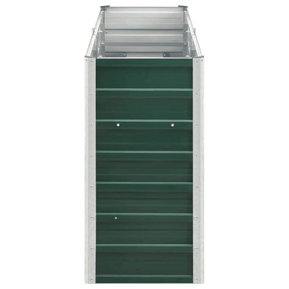 Letto Rialzato in Acciaio Zincato 240x40x77 cm Verde | homemem39