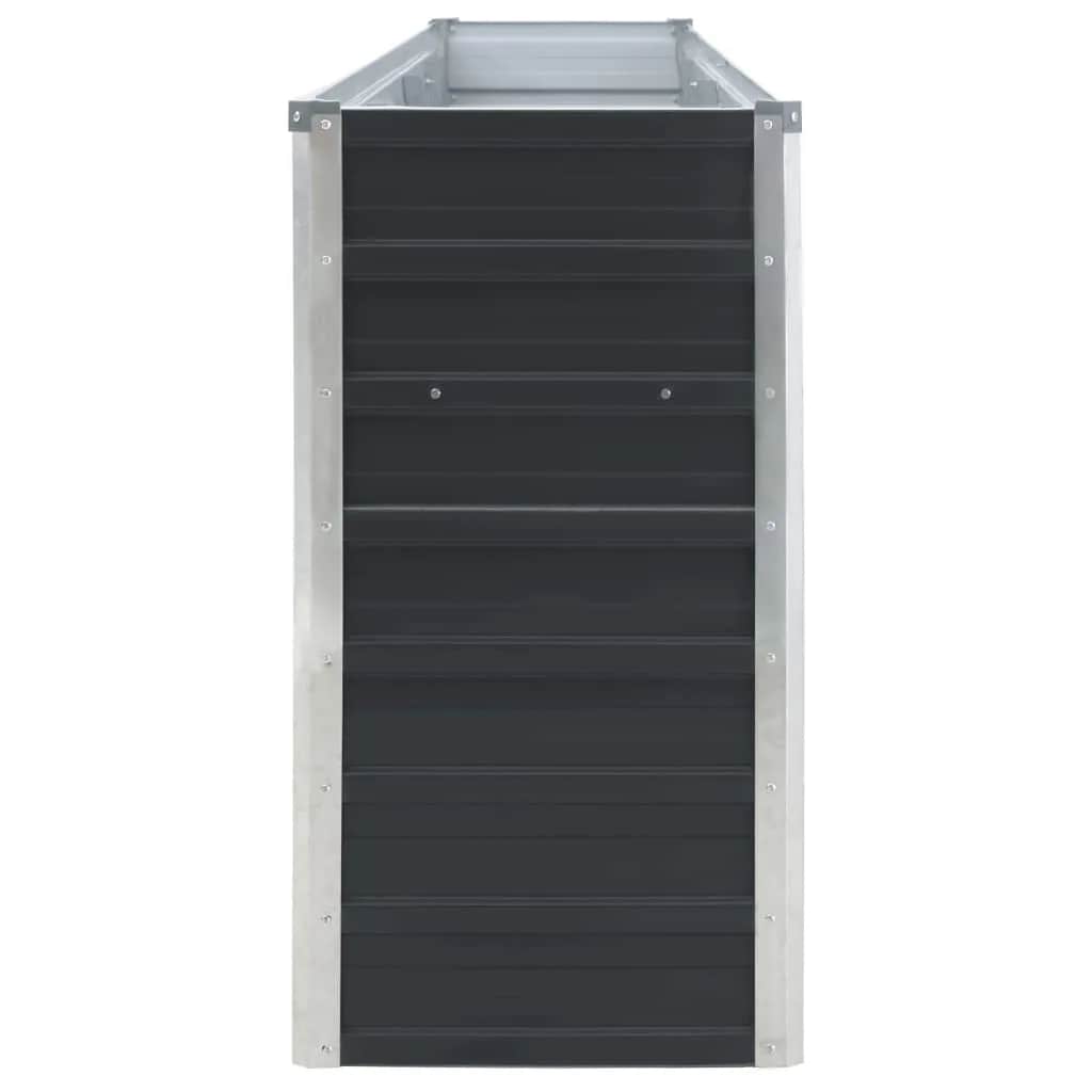 Letto di Coltura Rialzato 320x40x77cm Acciaio Zincato Antracite - homemem39