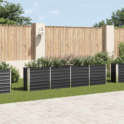 Letto di Coltura Rialzato 320x40x77cm Acciaio Zincato Antracite - homemem39