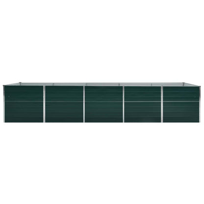 Letto Rialzato da Giardino in Acciaio Zincato 400x80x77cm Verde