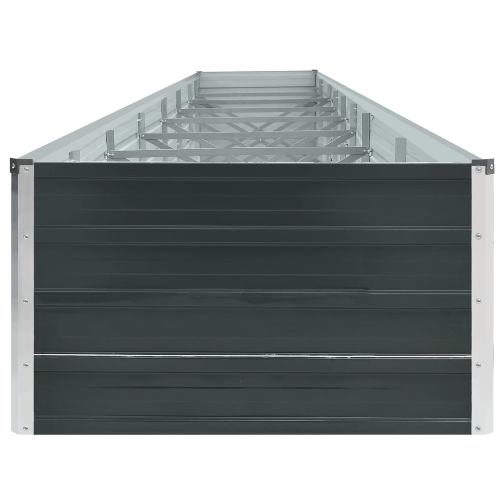 Raised Bed in Galvanized Steel 600x80x45 cm Anthracite