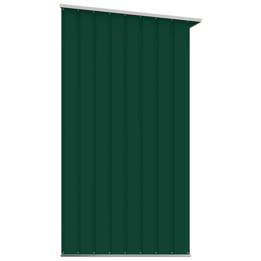 Capannone da Giardino in Acciaio Zincato 330x84x152cm Verde