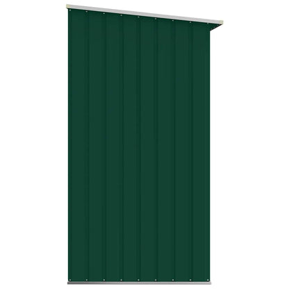 Capannone da Giardino in Acciaio Zincato 330x84x152cm Verde