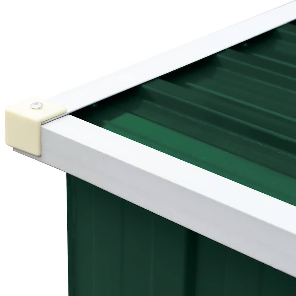 Capannone da Giardino in Acciaio Zincato 330x84x152cm Verde