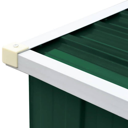 Capannone da Giardino in Acciaio Zincato 330x84x152cm Verde