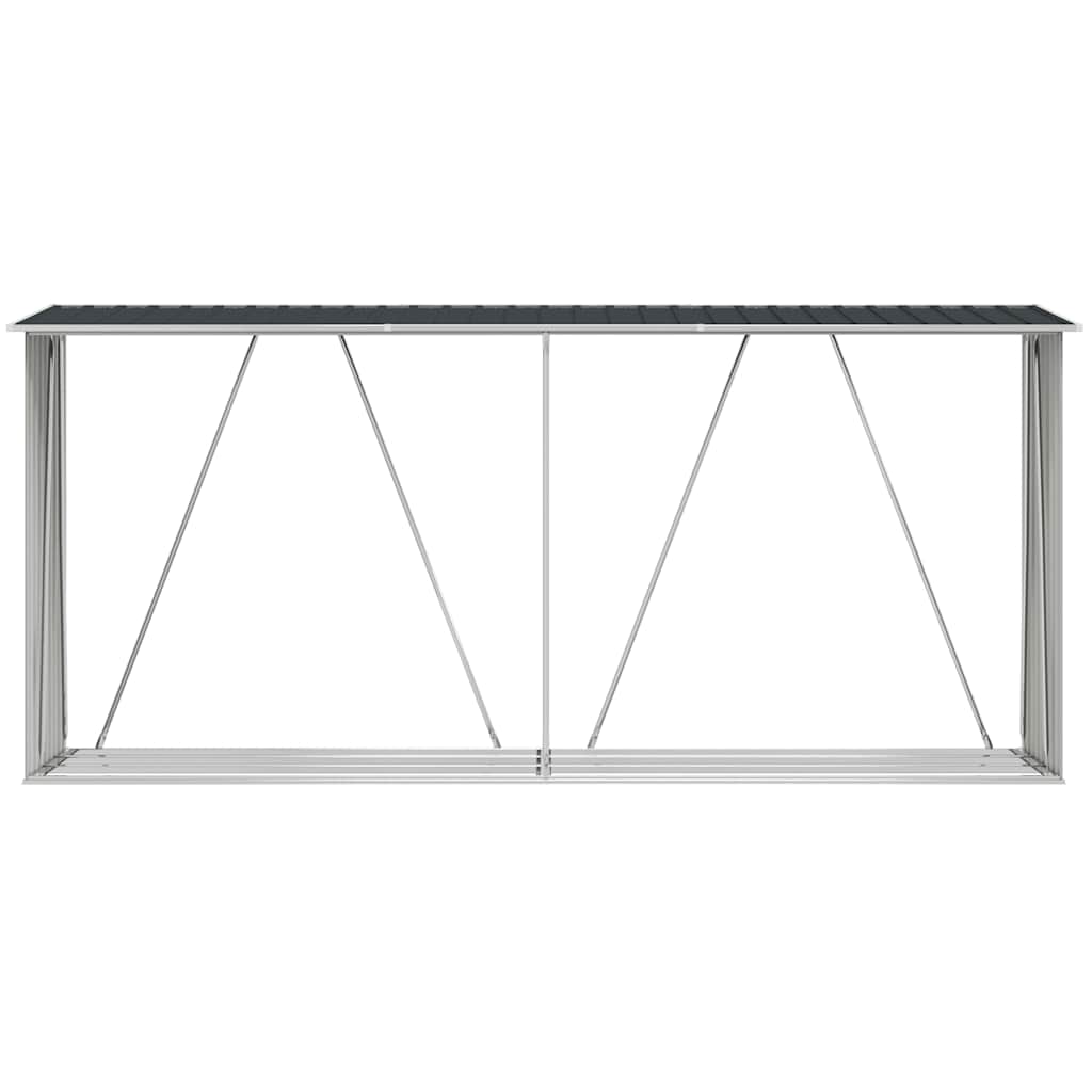 Capannone da Giardino in Acciaio Zincato 330x84x152cm Antracite