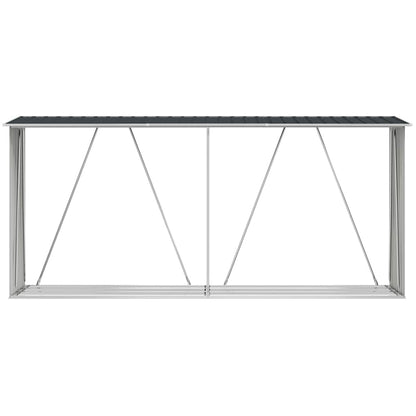 Capannone da Giardino in Acciaio Zincato 330x84x152cm Antracite