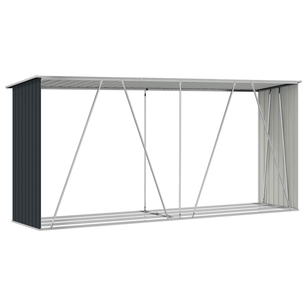 Capannone da Giardino in Acciaio Zincato 330x84x152cm Antracite
