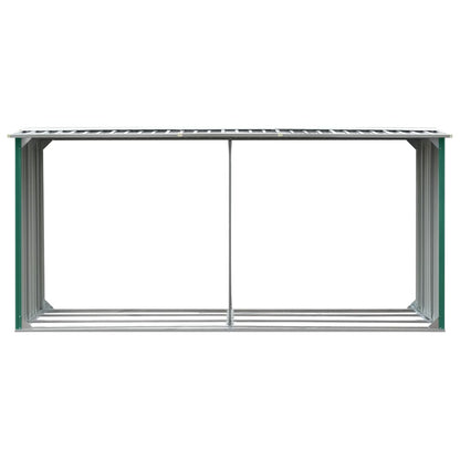 Capannone da Giardino in Acciaio Zincato 330x92x153cm Verde - homemem39