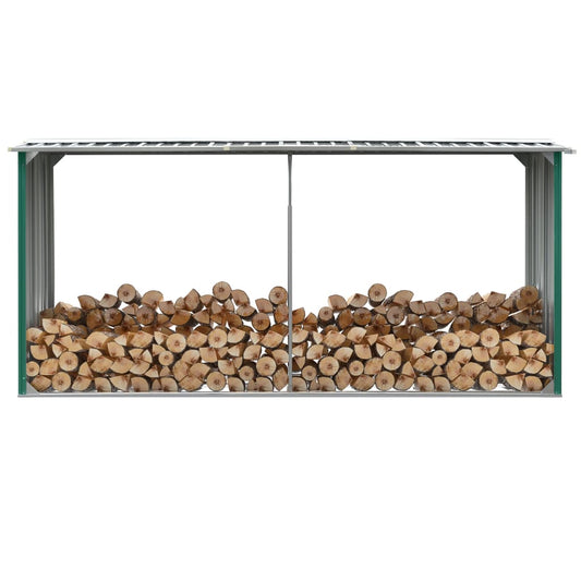 Capannone da Giardino in Acciaio Zincato 330x92x153cm Verde - homemem39