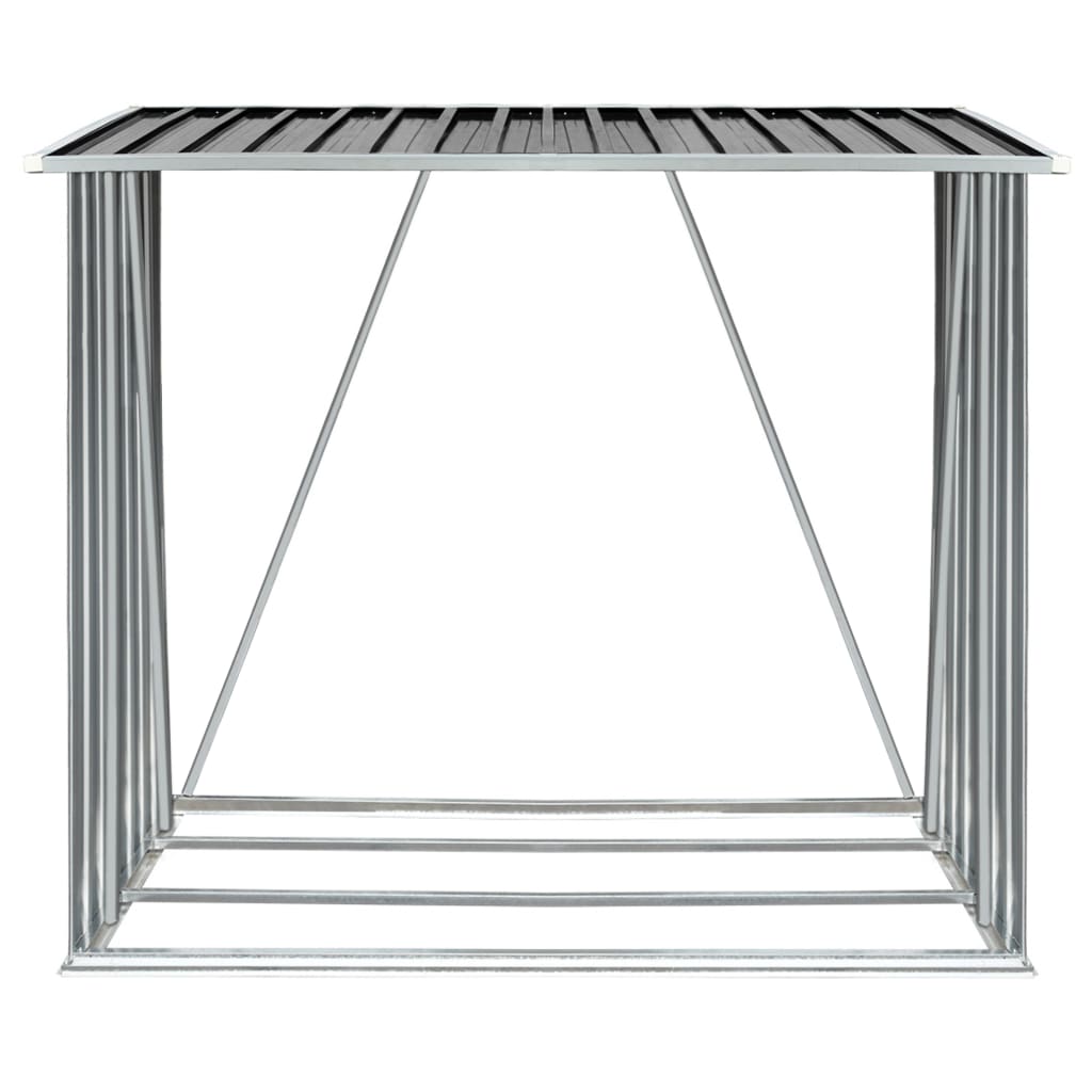 Capannone da Giardino in Acciaio Zincato 163x83x154cm Antracite - homemem39