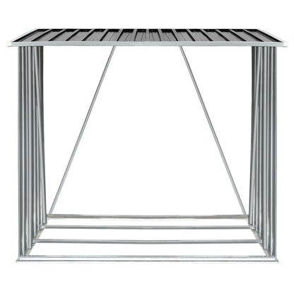 Capannone da Giardino in Acciaio Zincato 163x83x154cm Antracite - homemem39