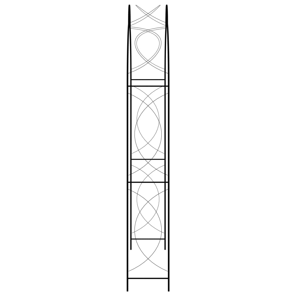 Arco da Giardino Nero 150x34x240 cm in Ferro