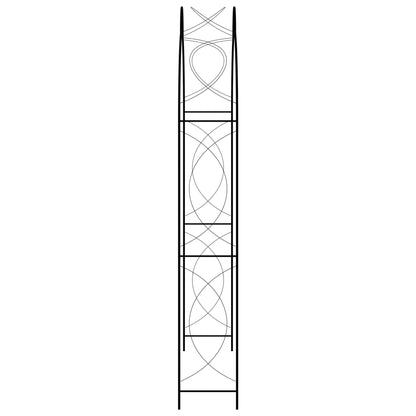 Arco da Giardino Nero 150x34x240 cm in Ferro