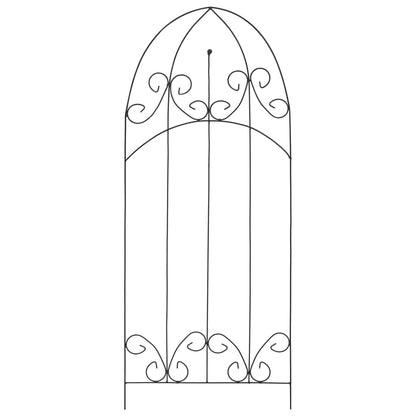 Supporti da Giardino per Piante 3 pz Neri 40x100 cm in Ferro - homemem39