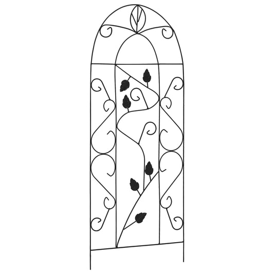 Supporti da Giardino per Piante 3 pz Neri 40x100 cm in Ferro - homemem39